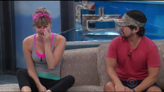 Meg cries over James wanting to go up on the block