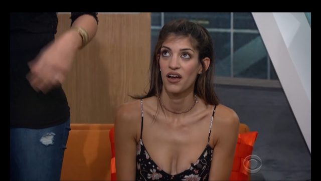 Bronte's reaction to Tiffany's spiel