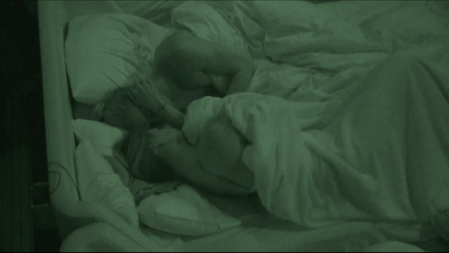 Angela and Tyler in the HOH bed