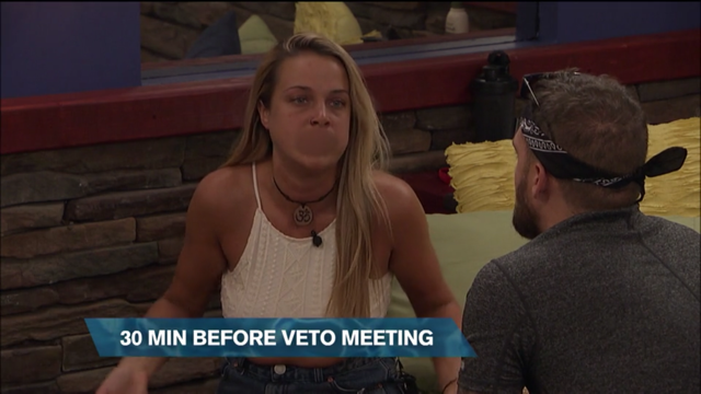 Christie freaking out to Nick