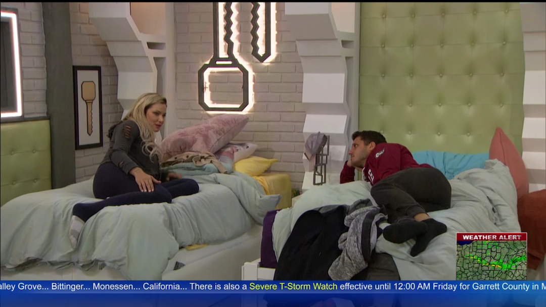 Janelle talks with Cody'