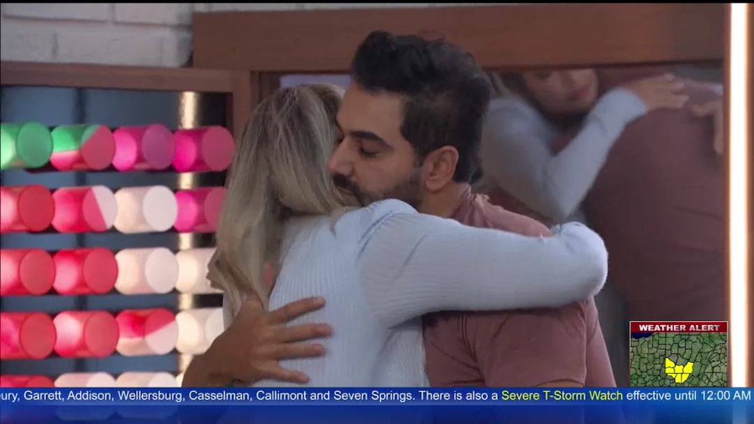 Final hug with Janelle and Kaysar'