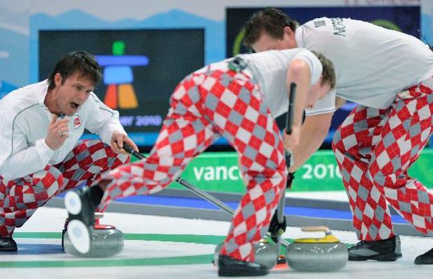 Norway men's curling gaudy pants