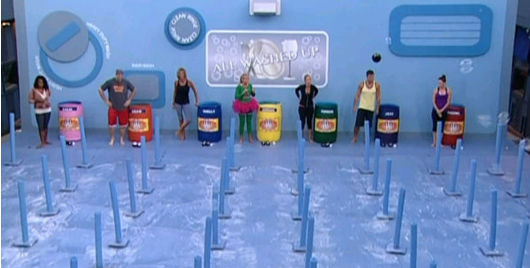 Start of the slippery lane HOH competition