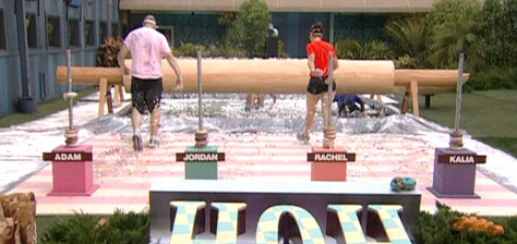 Rachel and Adam in HOH competition