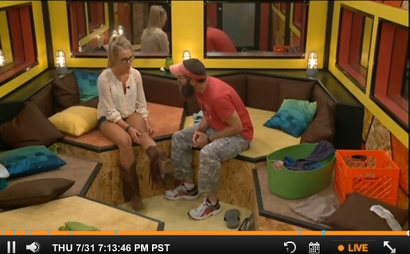 Donny and Nicole discuss their nominations as HOH
