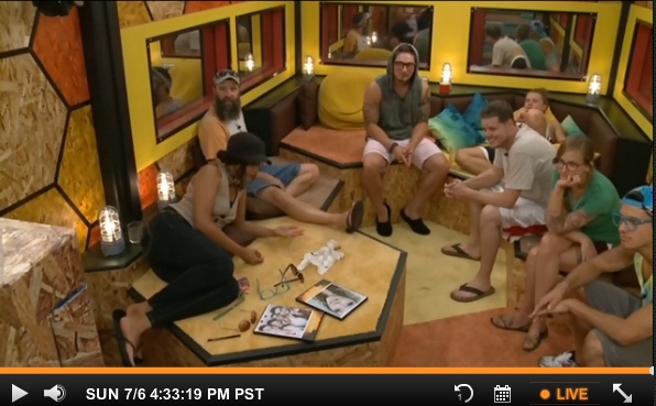 The house guests in the BB house