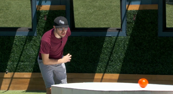 Steve practicing for HOH