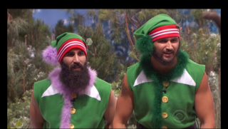 Paul and Victor as elves