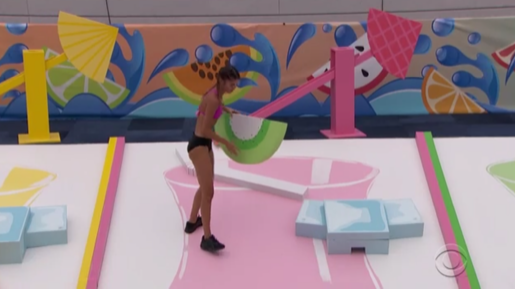 Alyssa in the veto comp