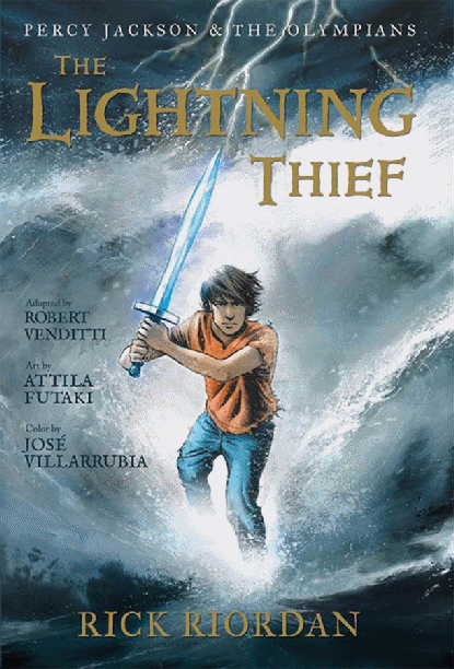 cover of The Lightning Thief graphic novel