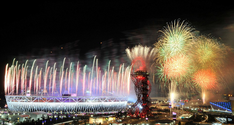 Closing Ceremony over the Olympic Village