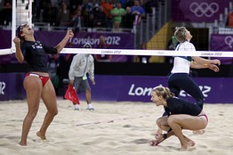 Misty May-Treanor and Kerri Walsh covered up