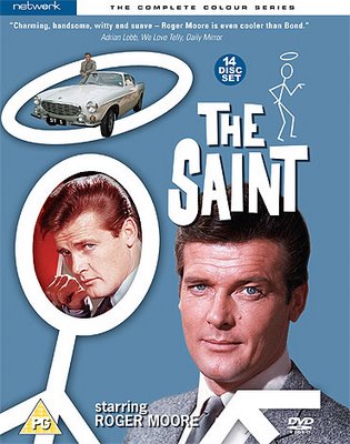 Roger Moore as the Saint